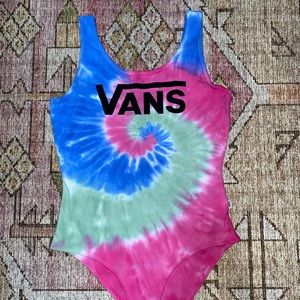 Vans tie dye body suit leotard size small in great condition